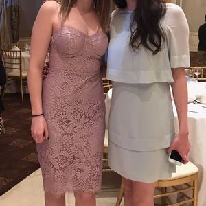 Lilac purple lace midi dress 🌿🤩